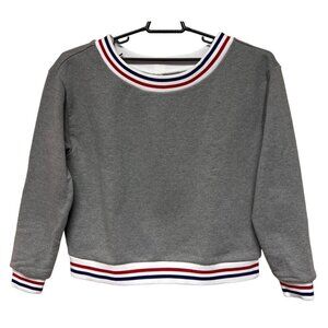 American Apparel Grey Long Sleeve Round Neck Sweatshirt Women's Size Large